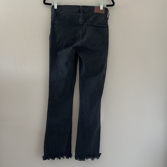 Madewell Cali Demi-Boot Grey Wash Size 27 Tall Frayed Hem - Picture 3 of 11